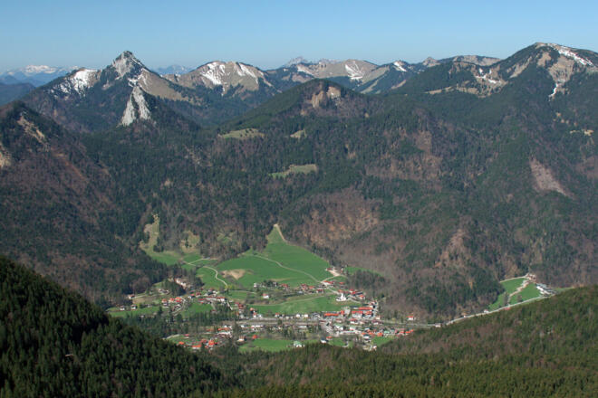 Aussicht vom Grubereck nach Kreuth