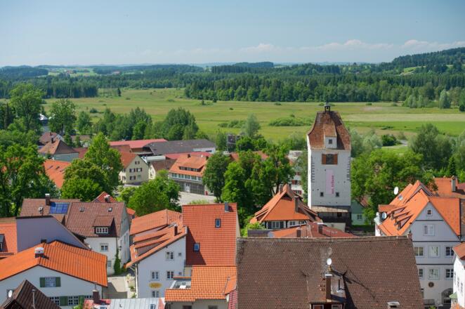 Blick über die Altstadt von Isny