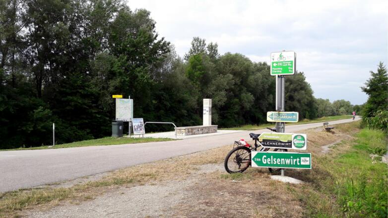 Römerrast 266m am R1 Donauradweg