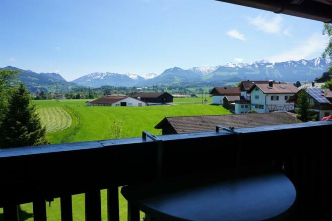 Bergsicht vom Balkon