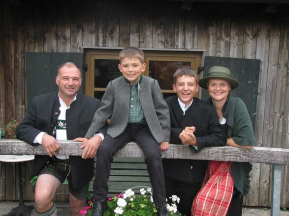Familie Bruno Gitti Lukas und Michael Martin