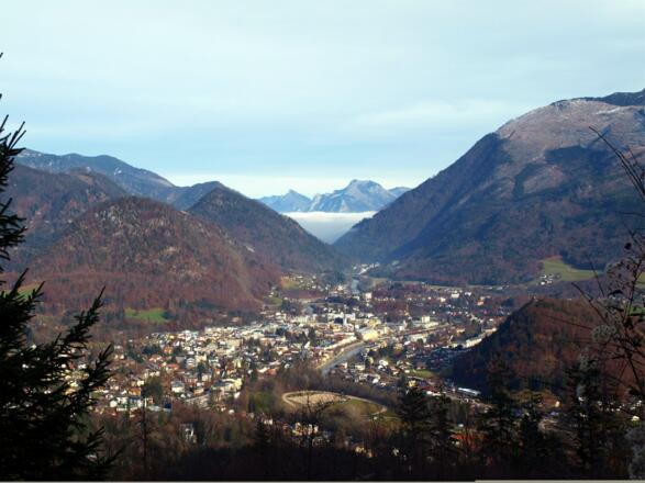 Katrin 1542m, Blick auf Bad Ischl