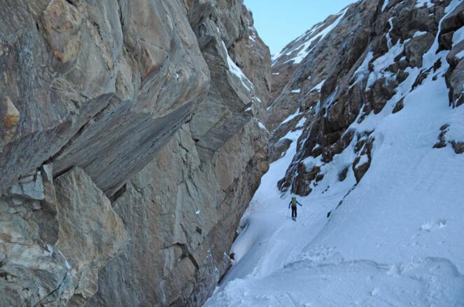 Spannend: Dieser Canyon führt zum Gurgler Ferner