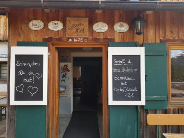 Gufferthütte Eingang