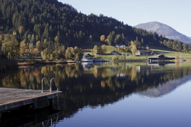 Kitzbühel, Schwarzsee Ufer