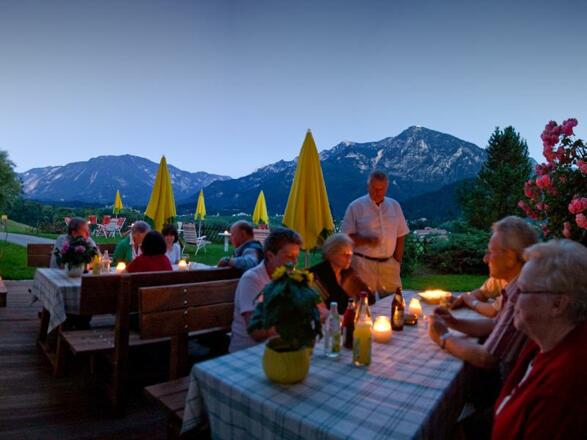 abends auf der Terrasse