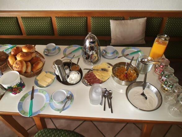 Unser Frühstück für die Gäste