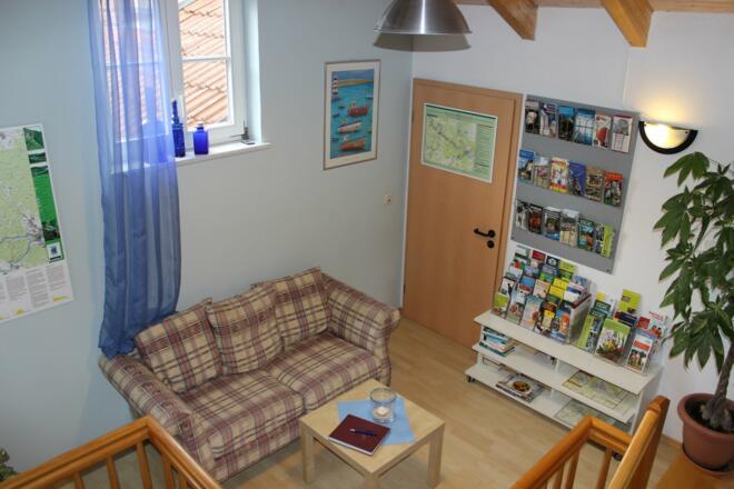 Lese- und Inforaum bei Ferienwohnungen Riedel, Riedenburg