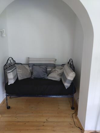 Schlafnische im Wohnzimmer