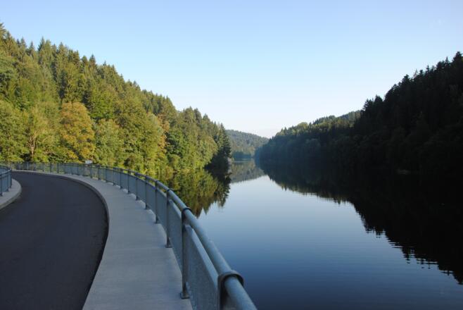 Rannatalsperre mit Stausee