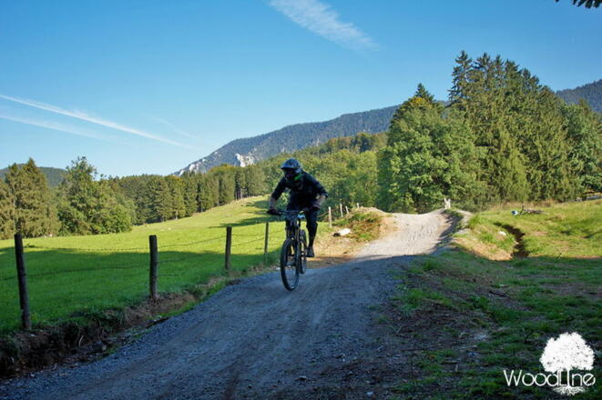 Mountainbikestrecke im Bikepark Samerberg.