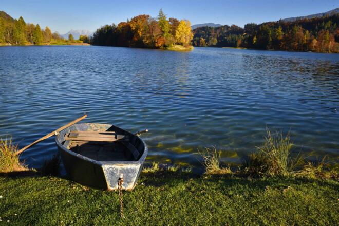 Boot am Reintalersee