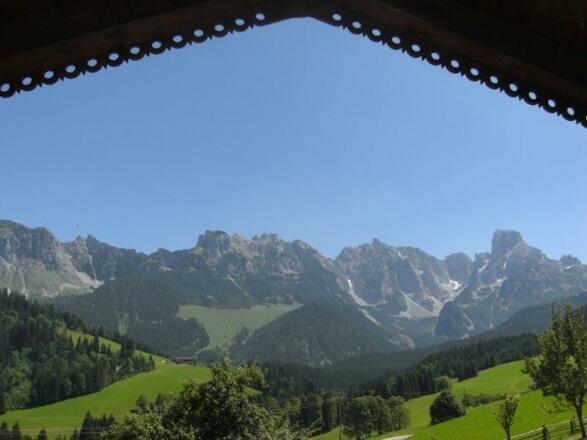 Herrliche Aussicht auf den Gosaukamm