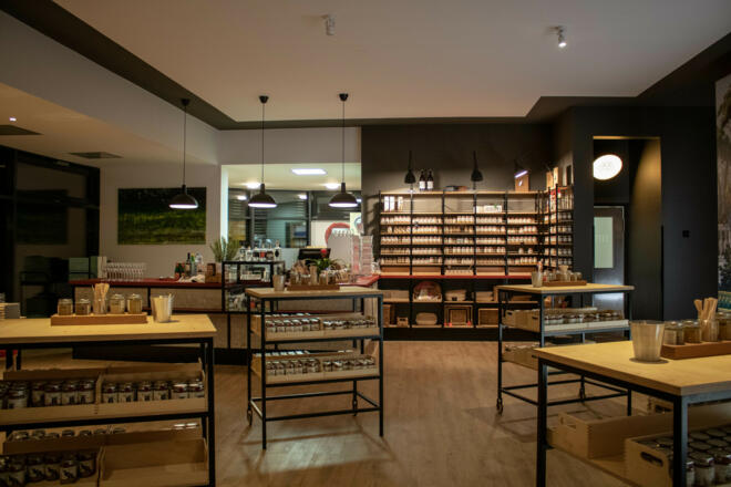 Der Schau und Verkaufsraum der Senferei AnnaMax