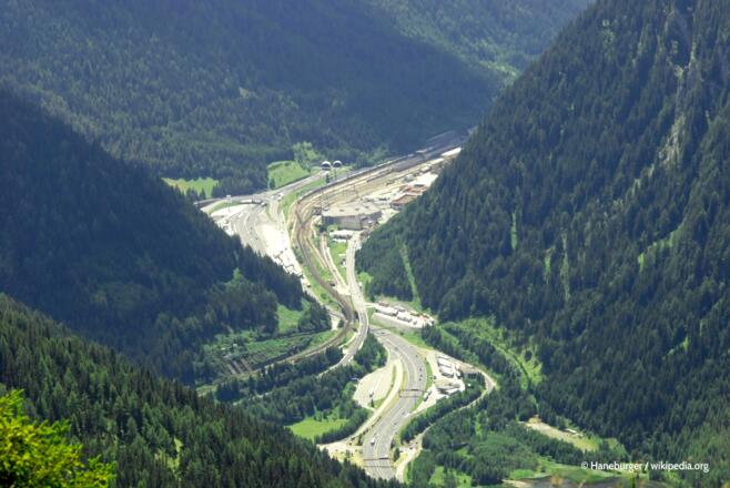 Der Brenner Pass von der Nordseite