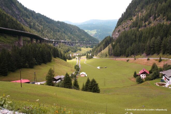 Brennerpass, Nordrampe