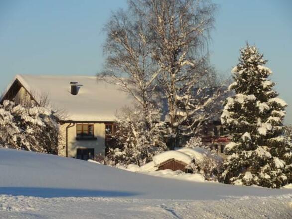 Winterbild vom Haus