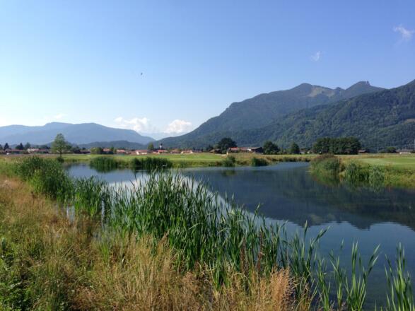 Blick vom Golfplatz auf Grassau