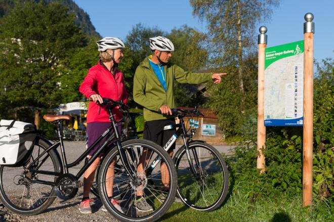 Startpunkt Ammer Amper Radweg an der Ettaler Mühle