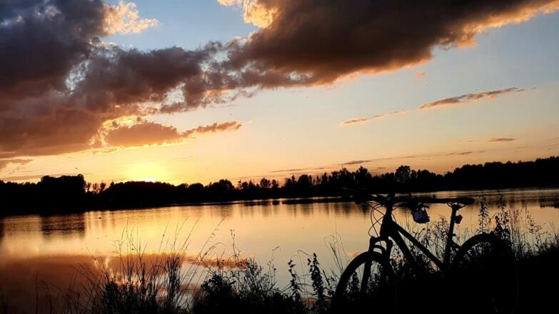 Sonnenuntergang Stausee 3