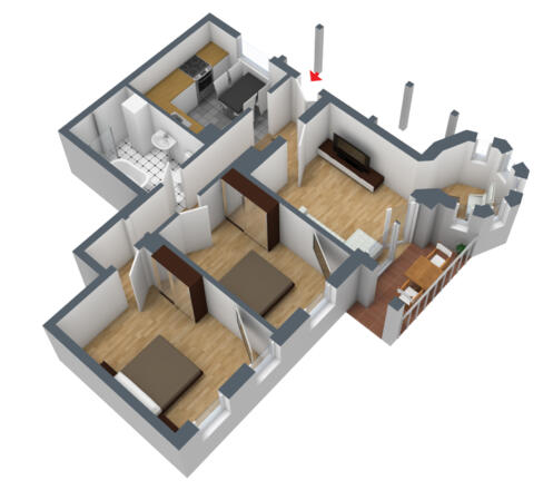 Grundriss FeWo Alpenrose