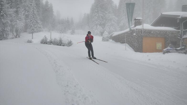 Skilanglaufen am Bretterschachten