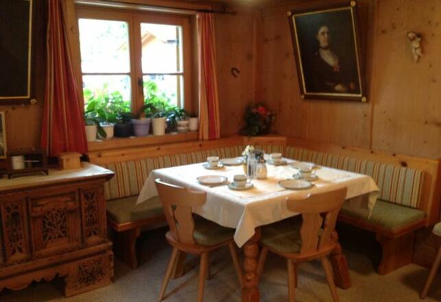 Unser Frühstücksraum........