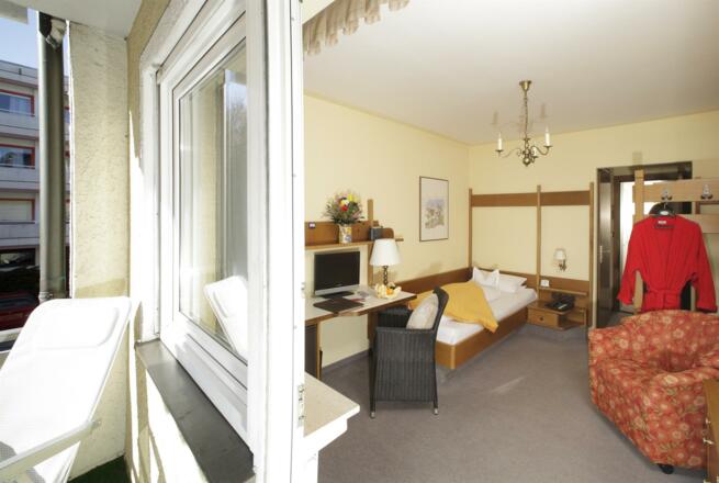 Einzelzimmer komfort mit Balkon