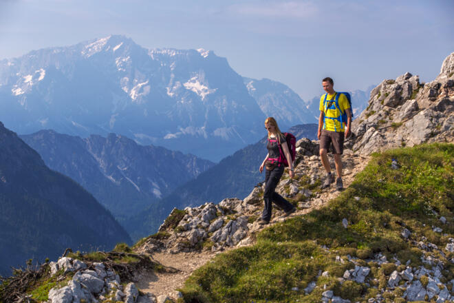 Gipfel Teufellstättkopf - Hüttenwanderung - Ammergauer Höhenweg