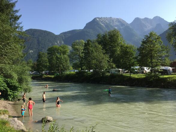 Wildes Baden am Grubhofssteg