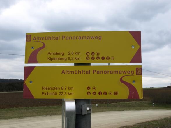 Beschriftungsbeispiel Altmühltal Panoramaweg