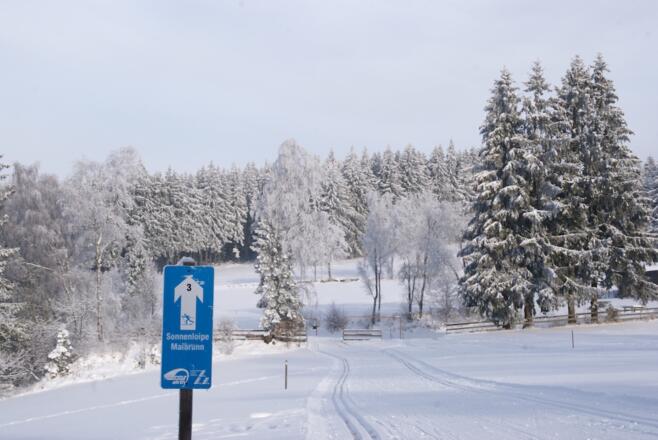 Flachstück nach kurzer Abfahrt