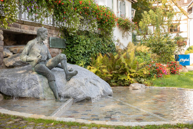 Marktplatz Kneippbrunnen in Bad Grönenbach im Allgäu