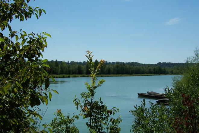 Blick vom Inndamm bei Bergham