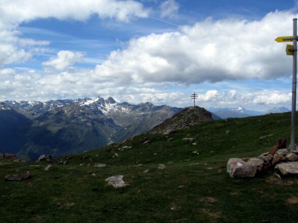 Der sanfte Bergrücken des Wetterkreuzkogels