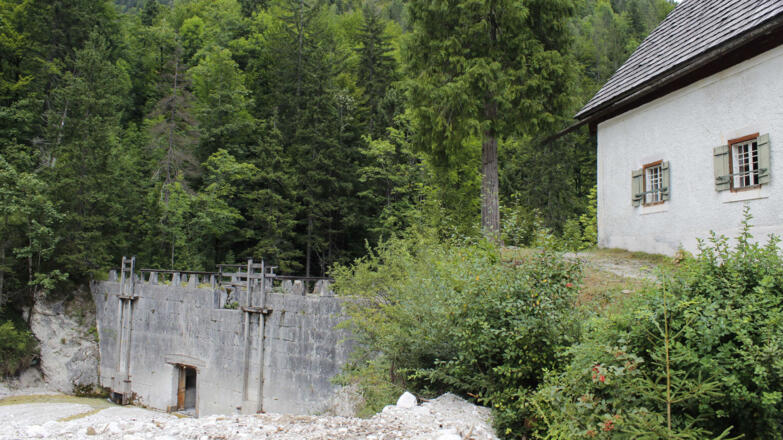 Staubereich der Chorinskyklause in Bad Goisern