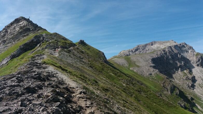 Vom Spitz zum Augstenberg, rechts Silberhorn.