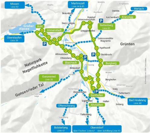 Ringbus Alpsee-Grünten im Allgäu