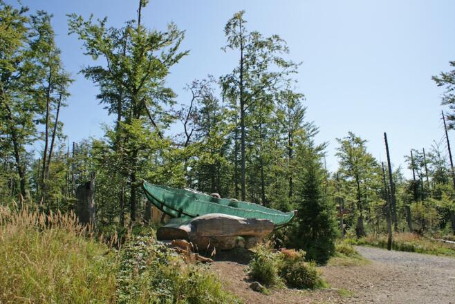 Gläserne Arche auf dem Weg zum Lusen