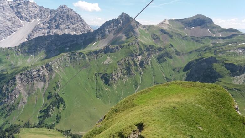 Hornspitze und Tschingel vom Gorfiongipfel aus 