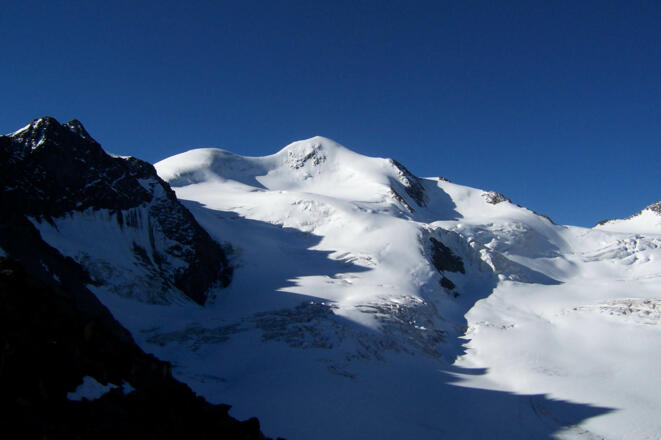 Blick vom Mittelbergjoch Richtung Wildspitze