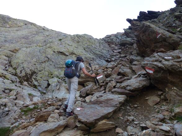 Der letzte Abschnitt zum Simmingjöchl ist steil.