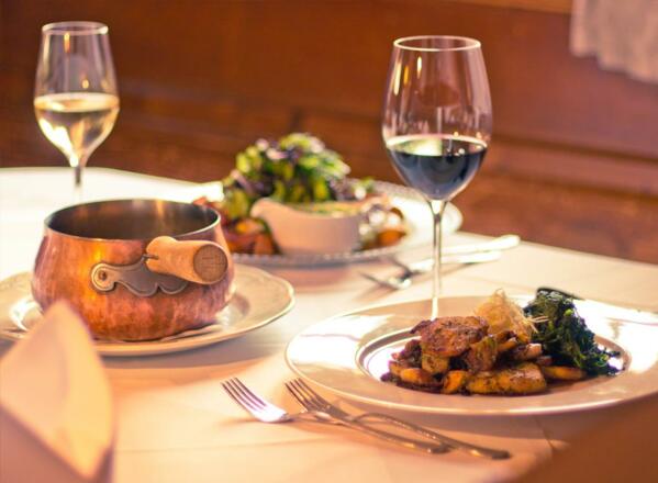 Abendessen im Hotel Post