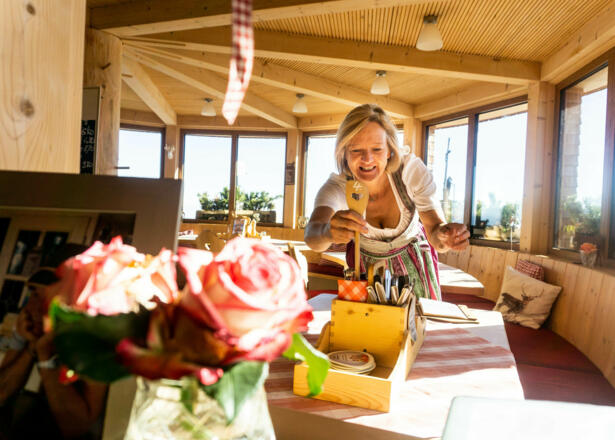 Andrea Heiligensetzer - die Hüttenwirtin der Ostlerhütte