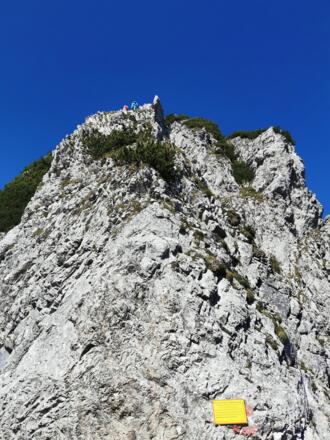 Einstieg Klettersteig