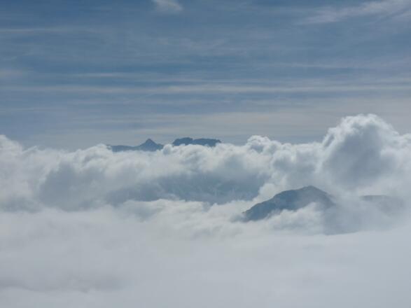 Kuegrat: Die Schesaplana (2965 m) ist fast exakt so hoch wie die Zugspitze