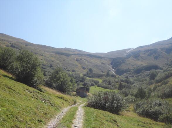 Rückblick zum Sandjoch