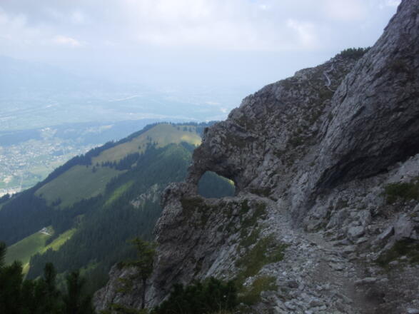 Das nördliche Ende des Drei-Schwestern-Steiges bei klarer Sicht...