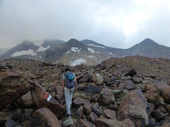 Noch ist der Steig markiert.