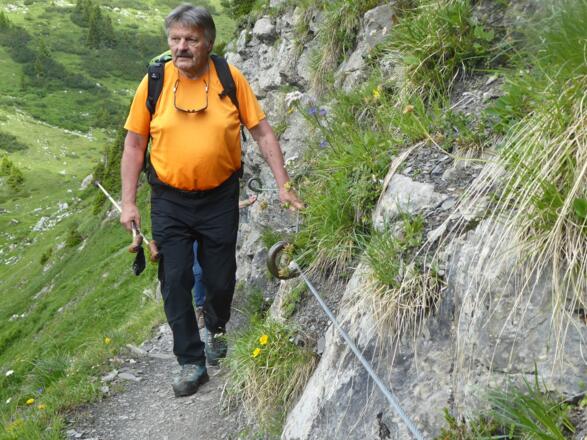 Aufstieg zur Freiburger Hütte